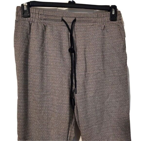 A New day Pants Ankle Black White Drawstring Waist Small Houndstooth New - Picture 3 of 5
